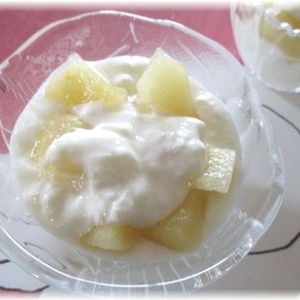 簡単♪りんごで☆レモン風味のヨーグルトアイス